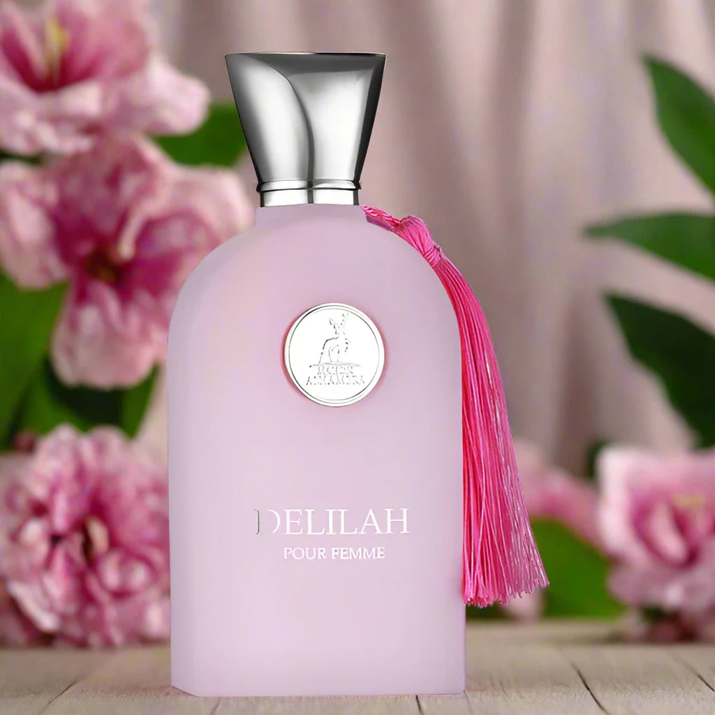 Delilah Pour Femme Perfume 100ml EDP by Maison Alhambra – A captivating and feminine fragrance with floral and sophisticated notes.
