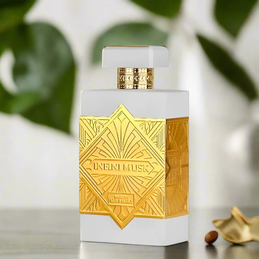 100ml Infini Musk EDP by Maison Alhambra, featuring a blend of citrus, musk, and floral notes.