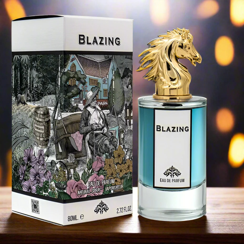Blazing Perfume 80ml EDP by Fragrance World – A bold and captivating fragrance with an intense, fiery essence.