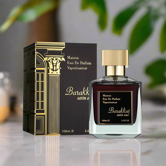 Barakkat Satin Oud Maison Eau de Parfum 100ml Fragrance World - unique fragrance world