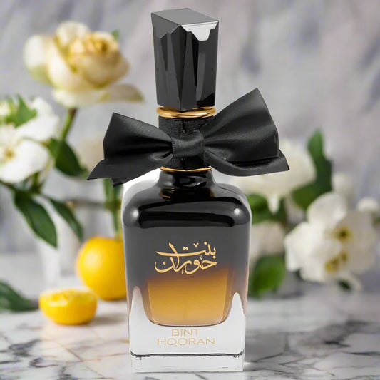  Bint Hooran Perfume 100ml EDP bottle showcasing an elegant and captivating design.