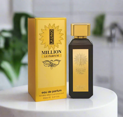 100ml La Uno Million Le Parfum EDP by Fragrance World, featuring fresh and spicy notes.