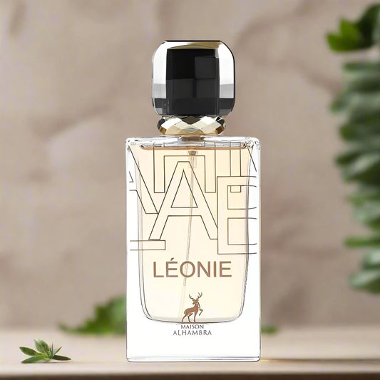 Leonie Perfume 100ml EDP by Maison Alhambra - Sophisticated fragrance with a timeless design.