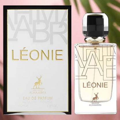 Leonie Perfume 100ml EDP by Maison Alhambra - Elegant and captivating fragrance in luxurious packaging.