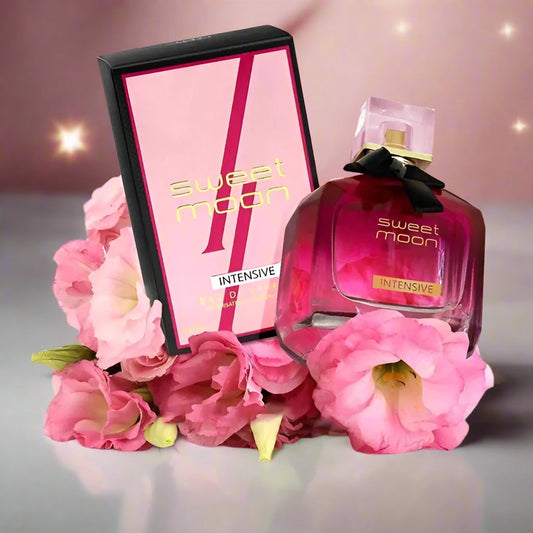 Sweet Moon Intensive Perfume – 100ml EDP by Fragrance World – A captivating and luxurious fragrance with sweet and intense notes.
